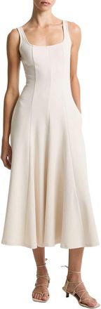 Vince Square Neck Seamed Dress