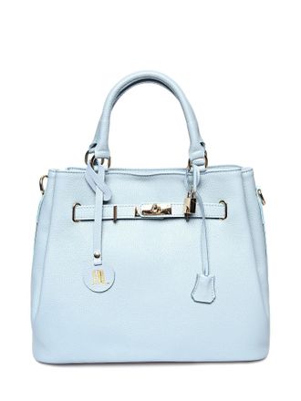 Anna Luchini Turquoise Rundleer Tas