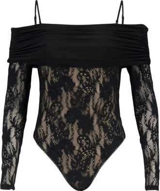 Zimmermann Rebellion kanten body - Dames - Bodies - Zwart - M - Tops