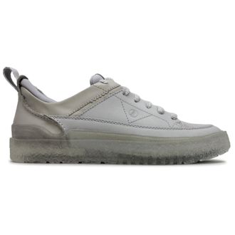 Clarks Somerset Lace Nubuck Mens Comfort Trainers - Off White - Size:UK 10.5