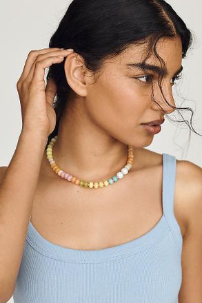 Anthropologie Rainbow Stone Necklace
