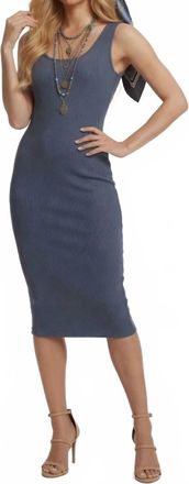 Maven West Sleeveless Bodycon Dress In Denim