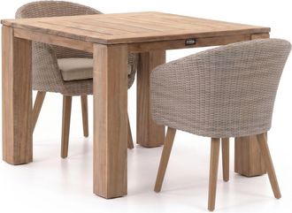 Intenso Furniture Intenso Tropea/ROUGH-X 100cm dining tuinset 3-delig