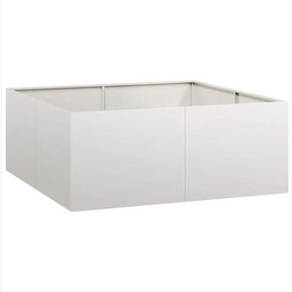 vidaXL Jardinera 100x100x40 Cm Acero Inoxidable Vidaxl