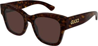 Gucci Gg1789S Brown Butterfly Ladies Sunglasses GG1789S 002 53