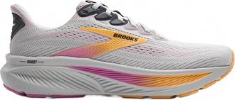 Brooks Womens Ghost 17 Running Shoes In Pink/salmon/silver