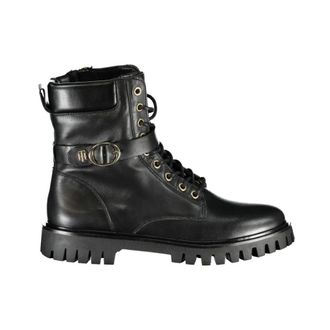 Tommy Hilfiger Dames, Schoenen, Zwart, Maat: 36 EU Leer