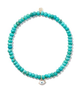 Sydney Evan Bracciale in oro giallo 14kt con turchese