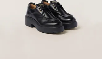 Miu Miu Leather lace-up shoes