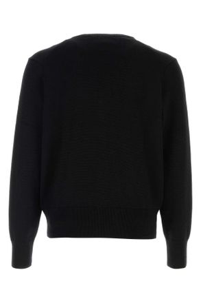 Ami Merino Wool Cardigan - Black