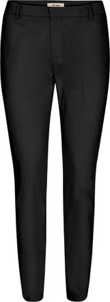Mos Mosh Stijlvolle Broek - Dames - Slim Fit Broeken - Zwart - 2XS - Broeken