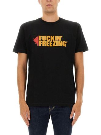 Dsquared2 Graphic Print T-Shirt With Crew Neckline
