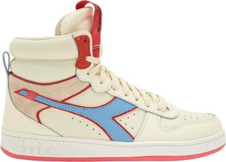 Diadora Vintage Basketbalsneaker Wit Suede - Dames - Sneakers - Wit - 36 EU - Leer - Schoenen