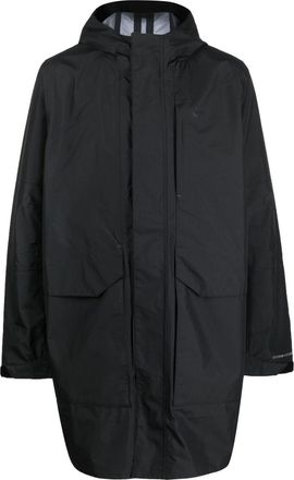 Nike long hooded coat - men - Polyester - L - Black