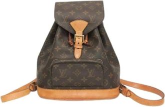 Louis Vuitton Pre-owned Backpacks, female, Brown, Size: ONE SIZE Pre-owned Montsouris MM Backpack