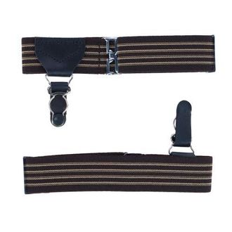 Trafalgar Store Sutton Single Grip Sock Garters in Brown at Nordstrom