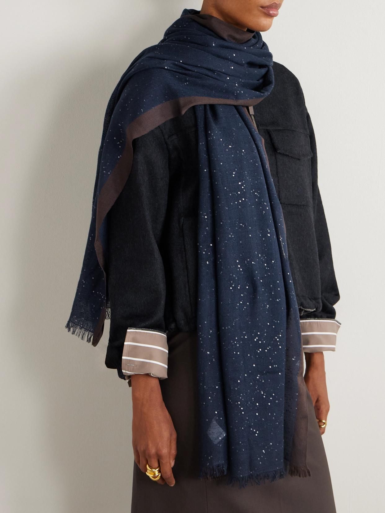 Brunello Cucinelli Scarves Blu-Uomo da 423,00 € su Stylight