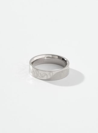 Midi34 Mens Antoine etched snake ring