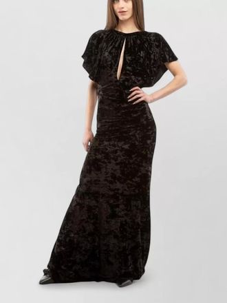 Moschino lightweight wool blend oversized maxi dress