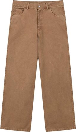 Rough. patch-pocket jeans - unisex - Cotton - 36 - Brown