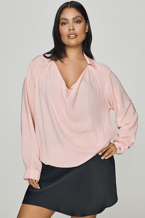 Pilcro Cowl-Neck Long-Sleeve Blouse
