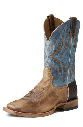 Ariat Arena Rebound Western Boot in Dusted Wheat/Heritage Blue at Nordstrom, Size 13