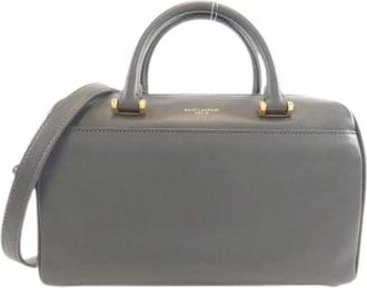 Saint Laurent Pre-owned Handbags, female, Gray, Size: ONE SIZE Pre-owned Handbag