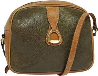 Celine Pre-owned Leather celine-bags - Dames - Vintage Schoudertas - Groen - ONE Size - Leer - Vintage
