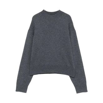 Pinko Sparta Sweater - Dames - Ronde hals truien - Grijs - M - Truien & Vesten