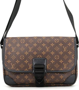 Louis Vuitton Black Monogram Macassar Noir Handbag Shoulder Bag (Pre-Owned)