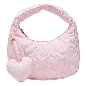 MLB (WMNS) MLB Mini Shoulder Bag Stitched Seams New York Yankees Pink 3ABQSM16N-43PKL