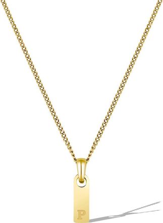 Vincero Mens Initial Pendant Necklace in Gold - P at Nordstrom