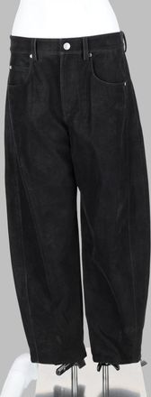 Isabel Marant Black Five-Pocket Hem-Adjustable Formal Pants