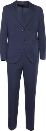Breras Milano Abito Tasca Filetto - Heren - Business pakken - Blauw - M - Leer - Kostuums