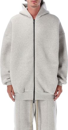Fear of God Grey Oversized Zipped Hoodie