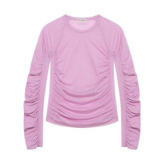 J.W.Anderson Ruched Jersey Top - Dames - Tops - Roze - Maat: M Jersey