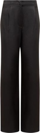 Msgm satin trousers - Black