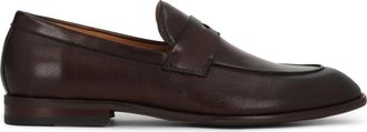 Kazar bruine loafers met versierde bovenkant - Heren - Loafers - Bruin - 43 EU - Leer - Schoenen