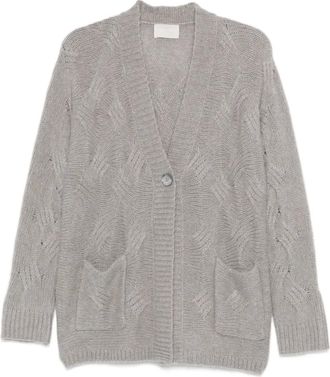 Hemisphere Cardigan in maglia a trecce - Toni neutri