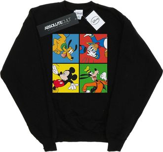 Disney Heren Mickey Mouse Friends Sweatshirt (Zwart)