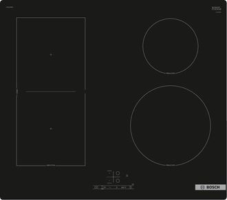Bosch Placa De Inducci&oacute;n Empotrada Bosch Serie 4 Pvs61rbb5e De 4 Quemadores, Color Negro, 60 Cm