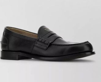 Prada leather loafers