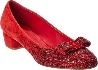 Ferragamo Vara Suede Pump