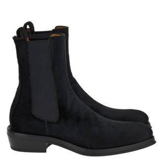 Ferragamo Frank Suede Chelsea Boots, Size 9 E