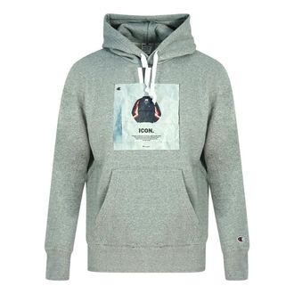 Champion Heren Icon Logo Hoodie (Grijs)