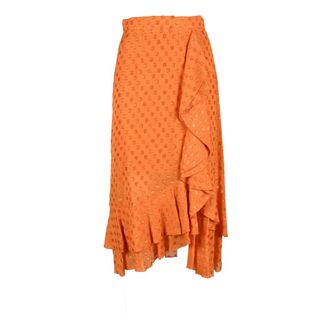 L'autre Chose gonna - Dames - Midirokken - Oranje - XS - Rokken