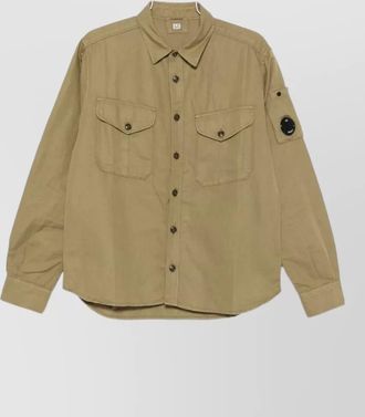 C.P. Company linen cotton blend shirt long sleeves