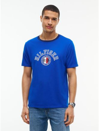 Tommy Hilfiger Mens Hilfiger Circle Logo T-Shirt - Cobalt - XXXL