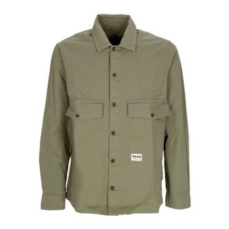 Timberland WF Roc Overshirt Cassel Earth - Heren - Zomerjassen - Groen - M - Katoen - Jassen