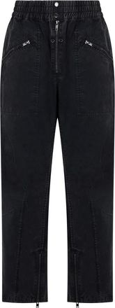 Isabel Marant Isabel Marant, Loose-fit Jeans, male, Black, Size: S Sports Pants with Zipper